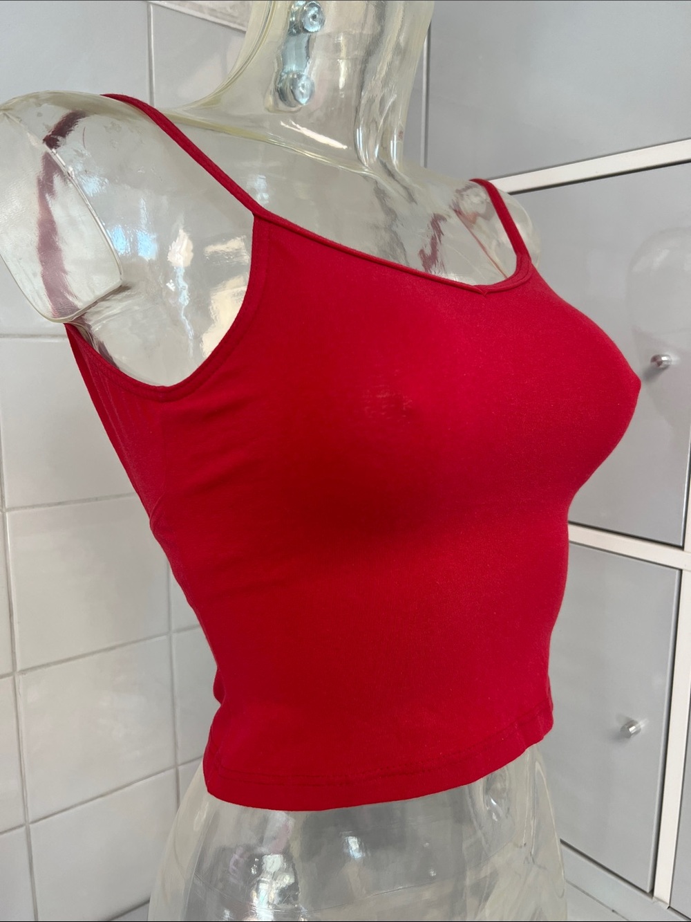 Troupe Capezio Low X-Back Leotard Cami Bra Top S NWOT